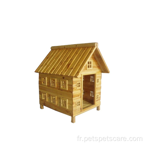 Maison en bois pour animaux de compagnie Maison pour chien en bois pour chien